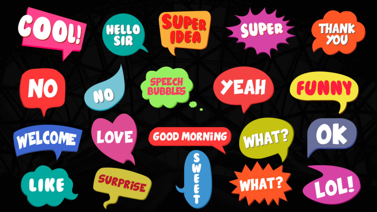 20多个动画风格的现代泡泡素材库精选AE模板