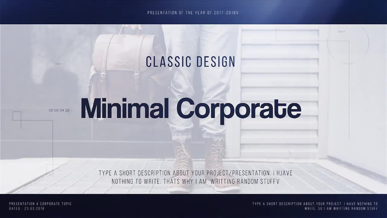 最小企业创意pr公司演示视频模板