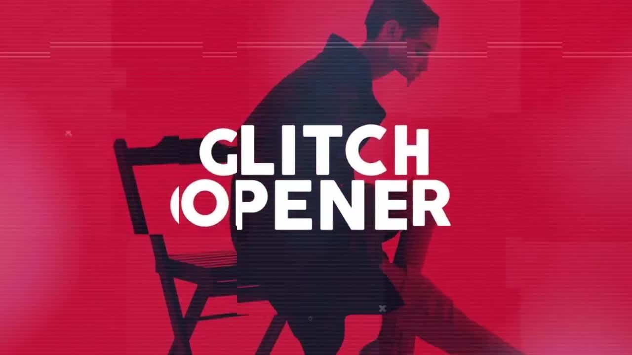 充满能量的炫酷故障和扭曲效果素材库精选AE模板