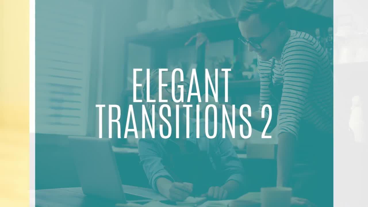 12个优雅的颜色转换动画过渡效果Pr模板