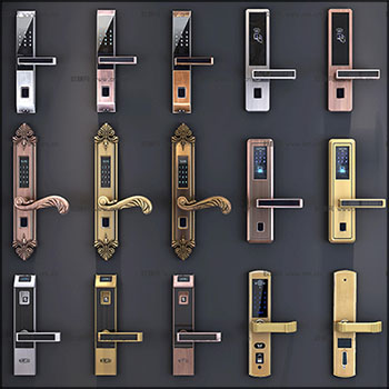 指纹锁密码锁素材之家精选3D模型