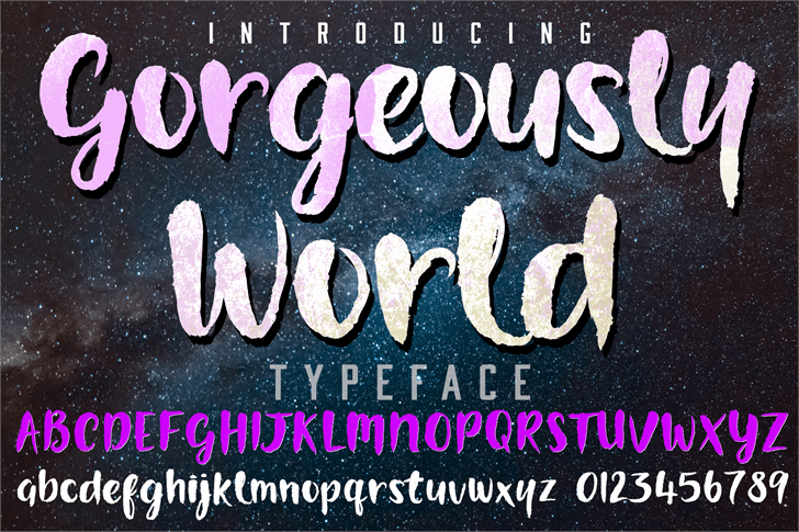 Gorgeously World  DEMO font插图1
