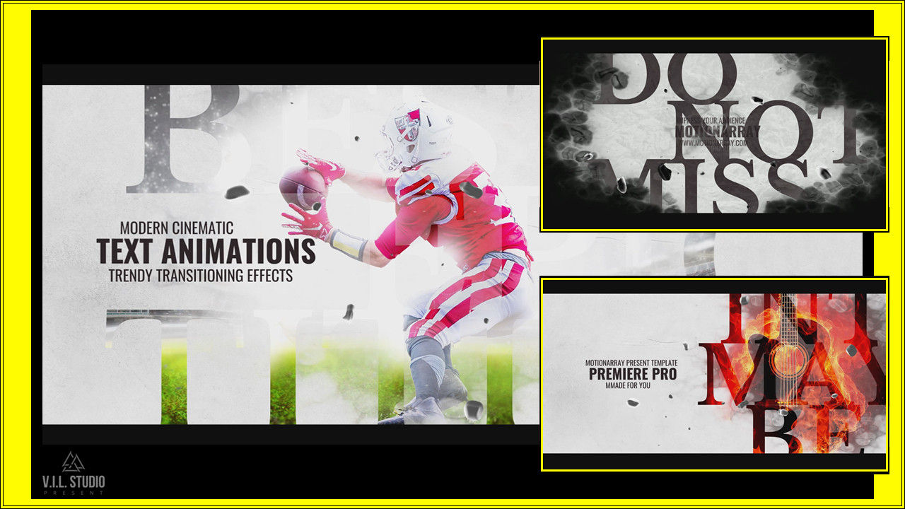 炫酷强大剧场动画动作宣传素材库推荐PR模板