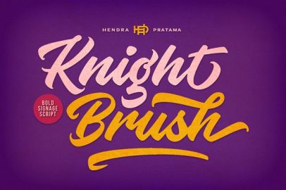 Knight Brush素材之家精选英文字体