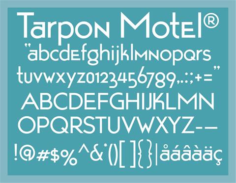 TarponMotel font素材之家精选英文字体