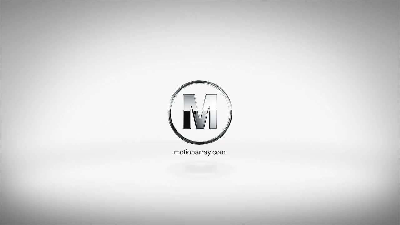 优雅时尚创意的金属风格动画颗粒标志素材库精选AE模板