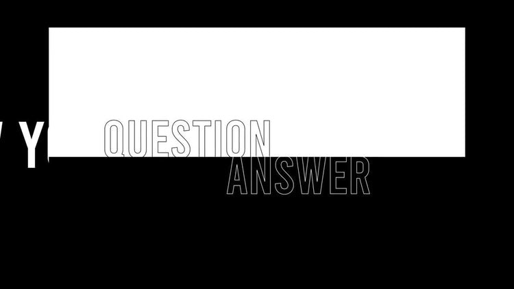 10个简洁独特的黑白版式文本动画素材库精选AE模板