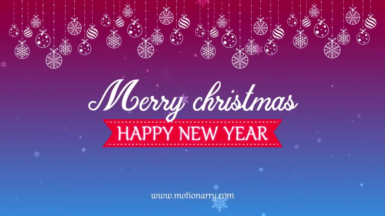 圣诞节元素开场动画素材库精选AE模板