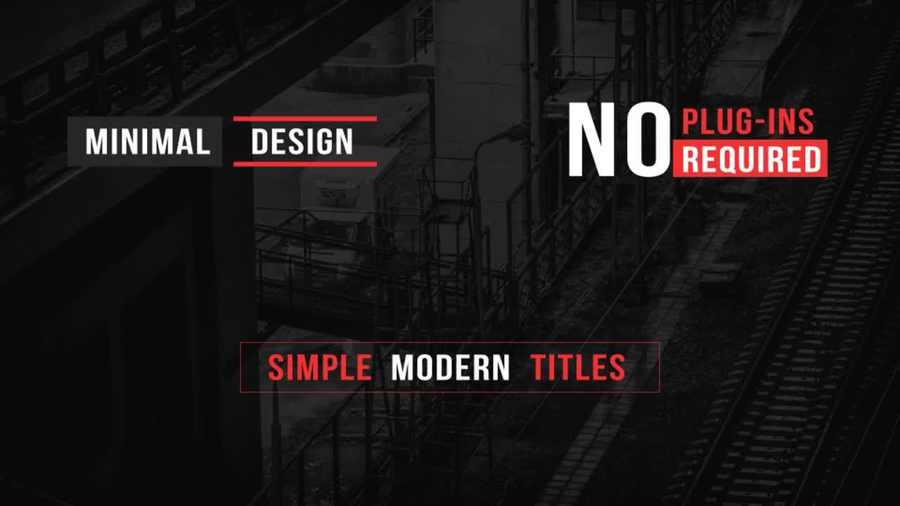 14个平滑和动态动画的全屏标题动画素材库精选AE模板