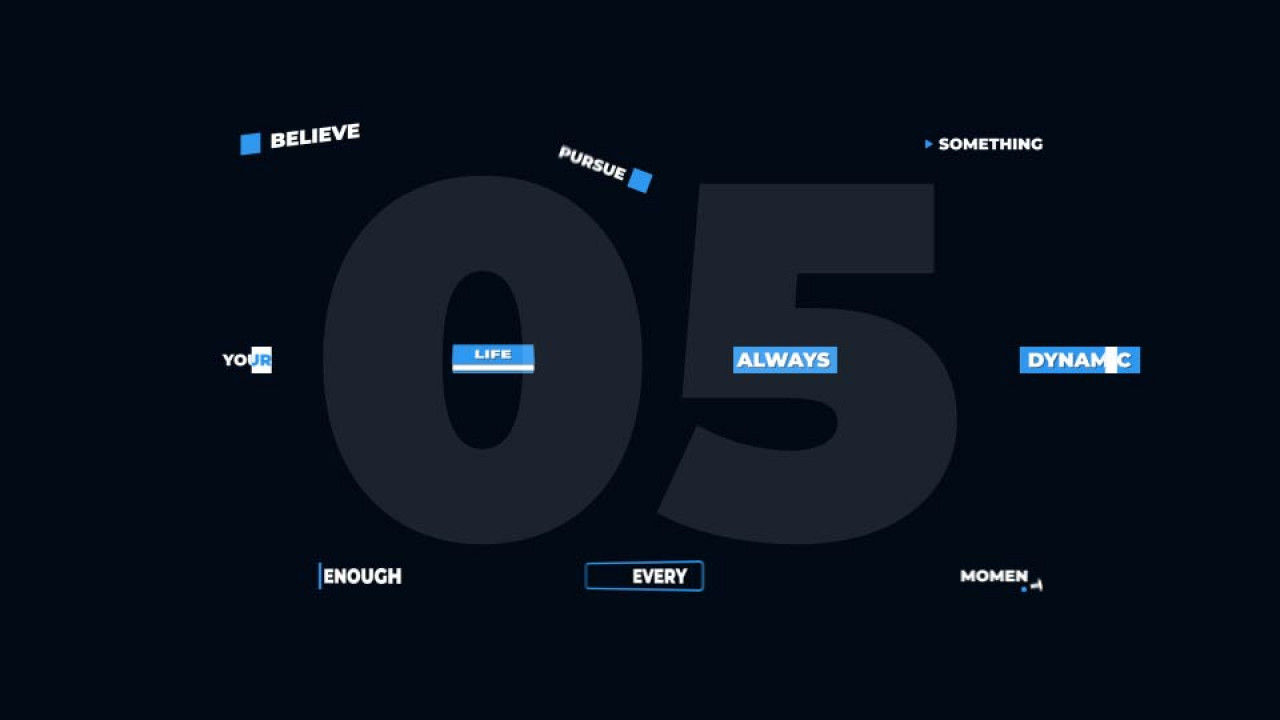 移动标题动态制作素材库精选AE模板