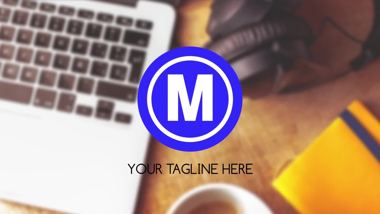 简短的动画形状图层线条Logo 素材库精选AE模板