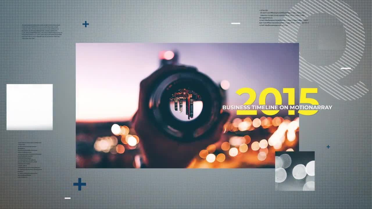 现代简单商务时间轴素材库推荐PR模板