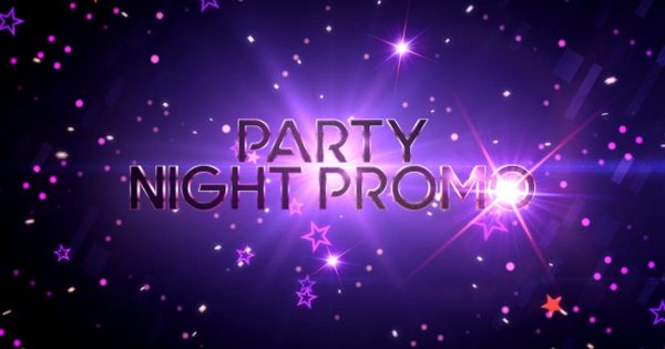 星光闪闪动画特效晚会派对开场视频素材库精选AE模板 Party Night Promo
