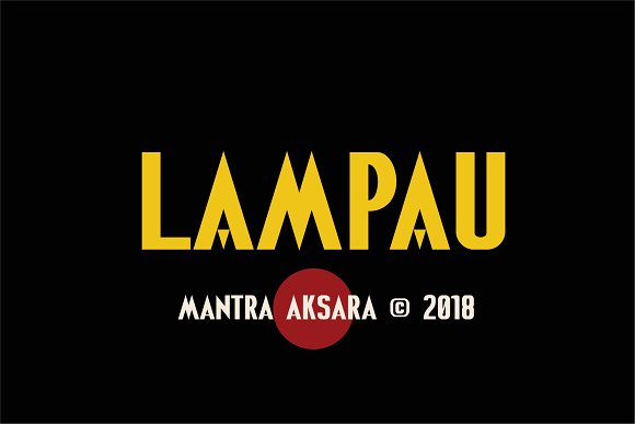 Lampau Font插图