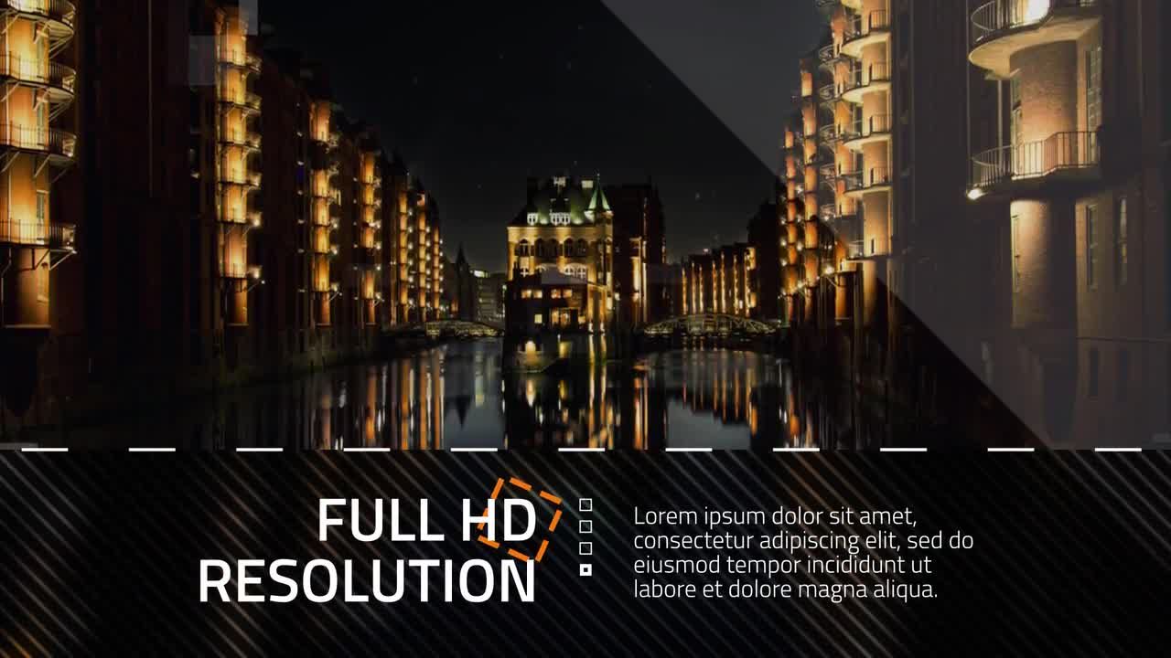 现代文本动画的方形和虚线促销素材库精选AE模板