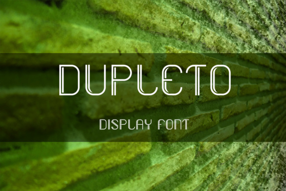 Dupleto Font素材之家精选英文字体