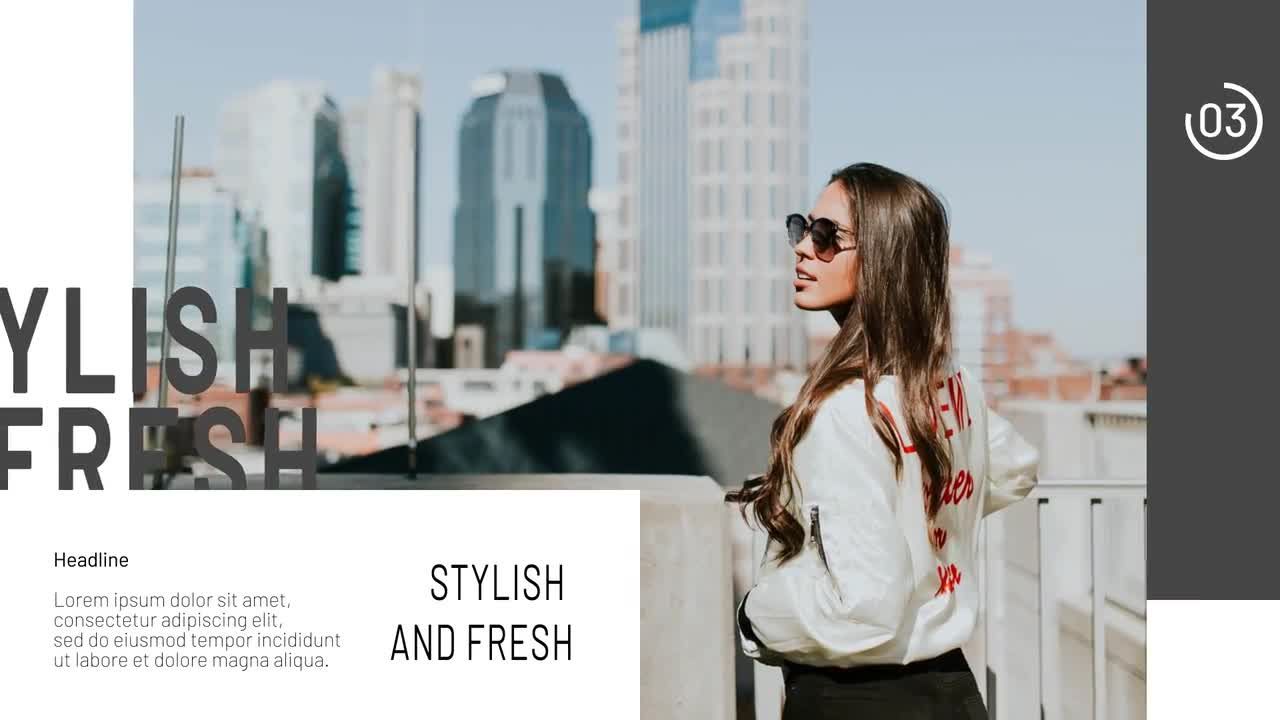 时尚设计AE幻灯片模板