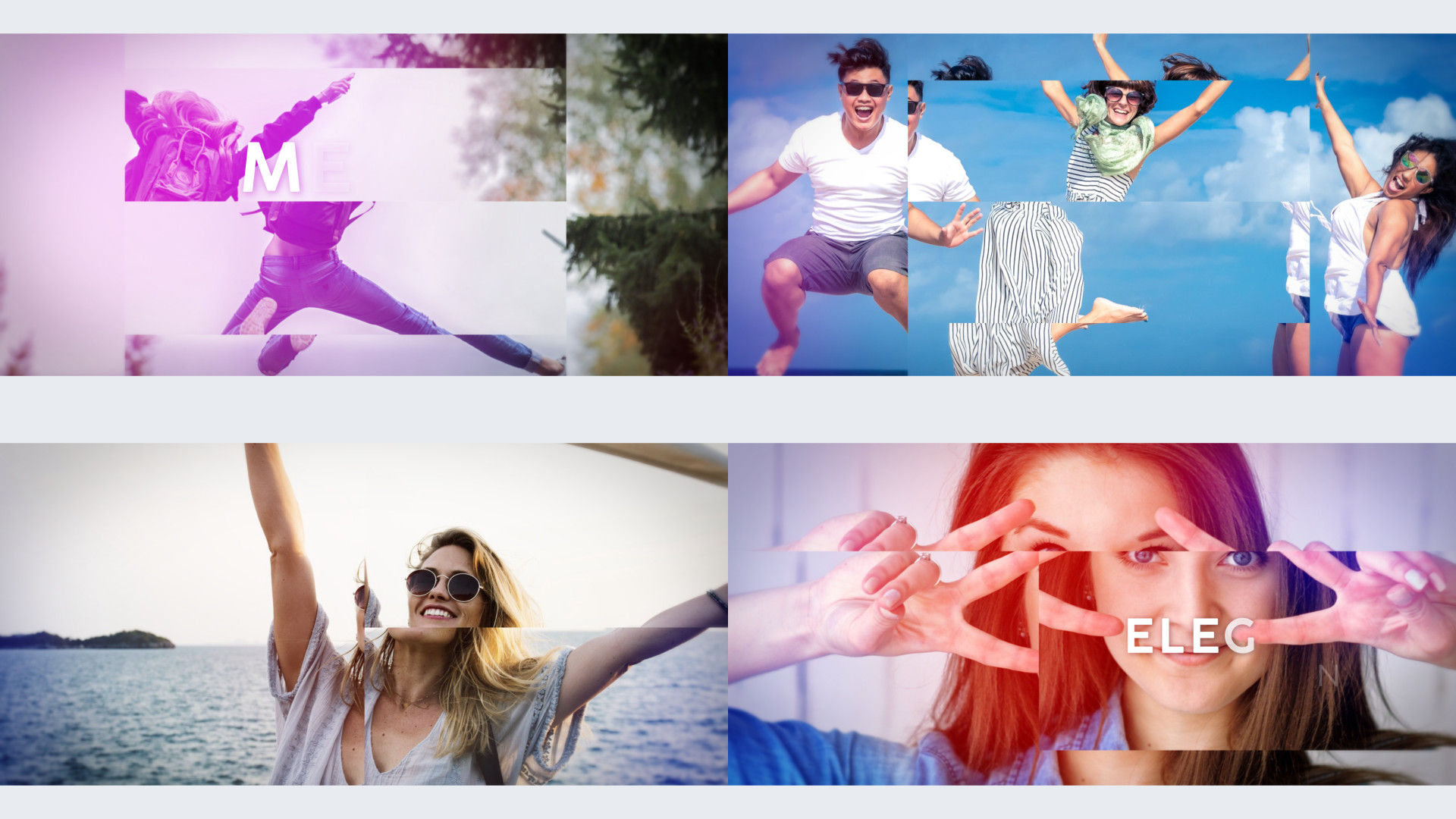 简洁时尚优雅的媒体开场白素材库精选AE模板