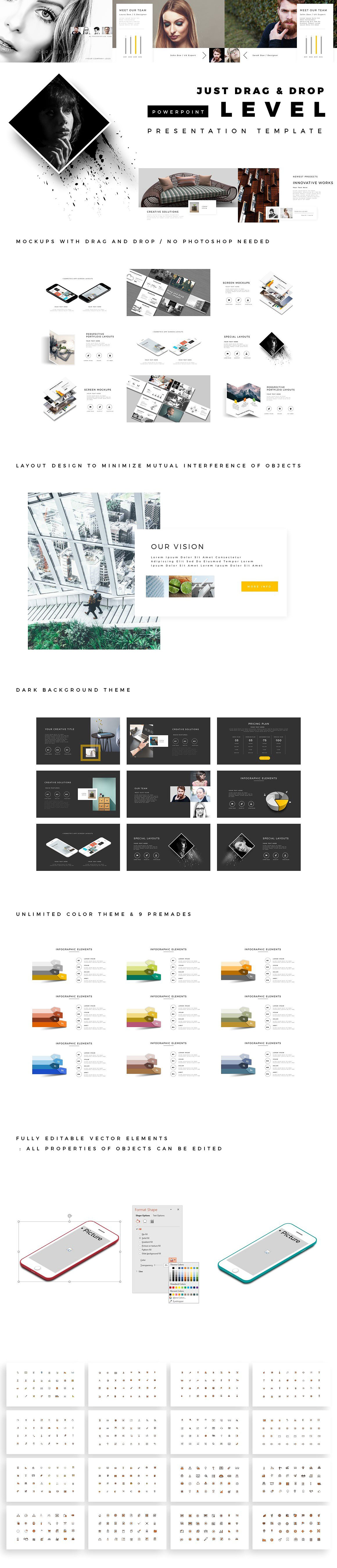 素材库下午茶：时尚杂志风的PPT模版下载[PPTX]插图