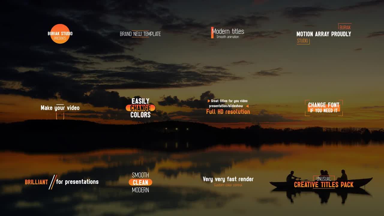 不寻常的创意标题素材库精选AE模板