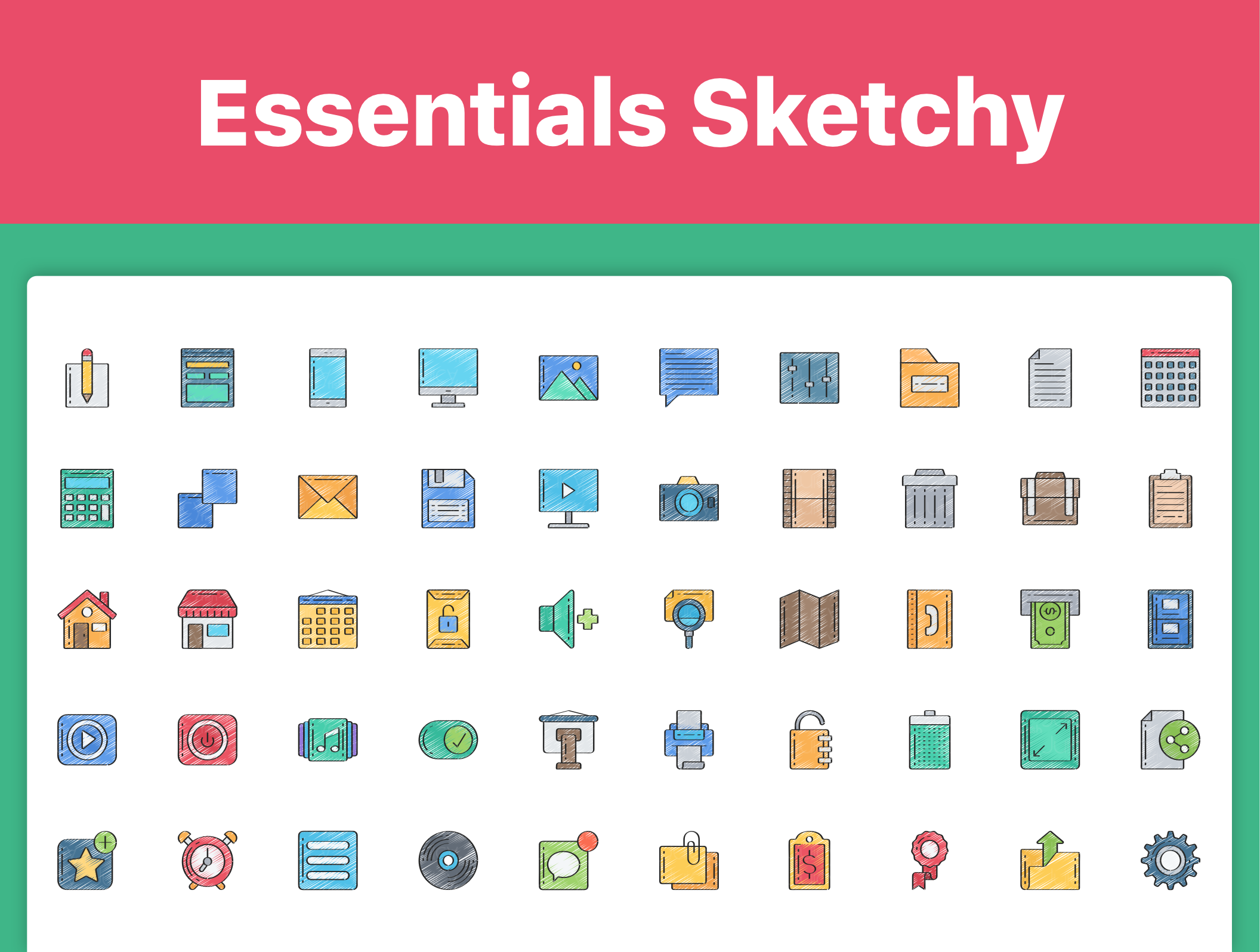 素材库下午茶:250枚Web&APP设计必备素材库精选图标素材合集插图(6)