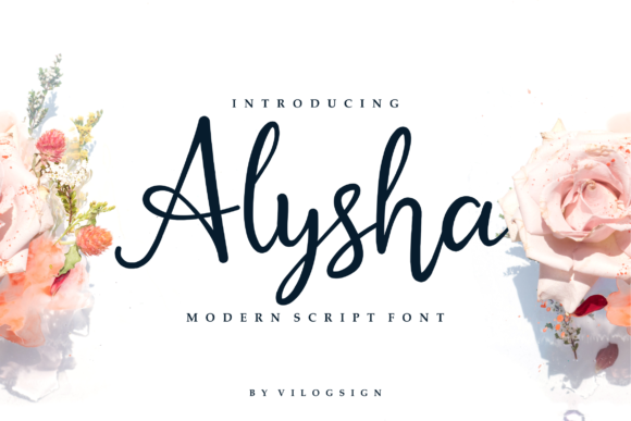 Alysha Font素材之家精选英文字体