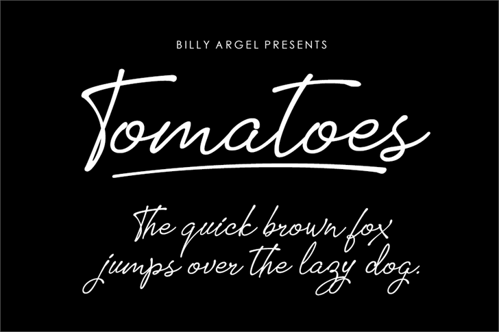 Tomatoes font插图 Tomatoes font插图