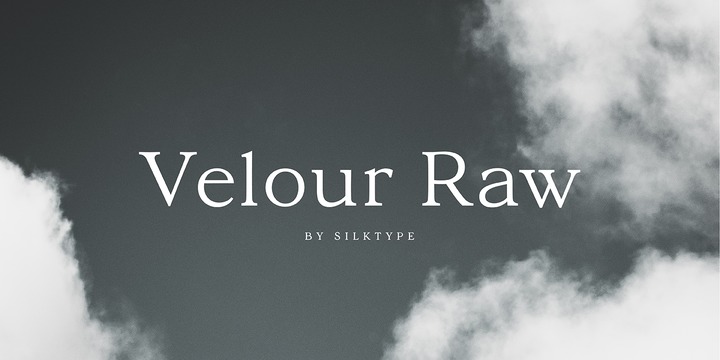 Velour Raw Font Family插图