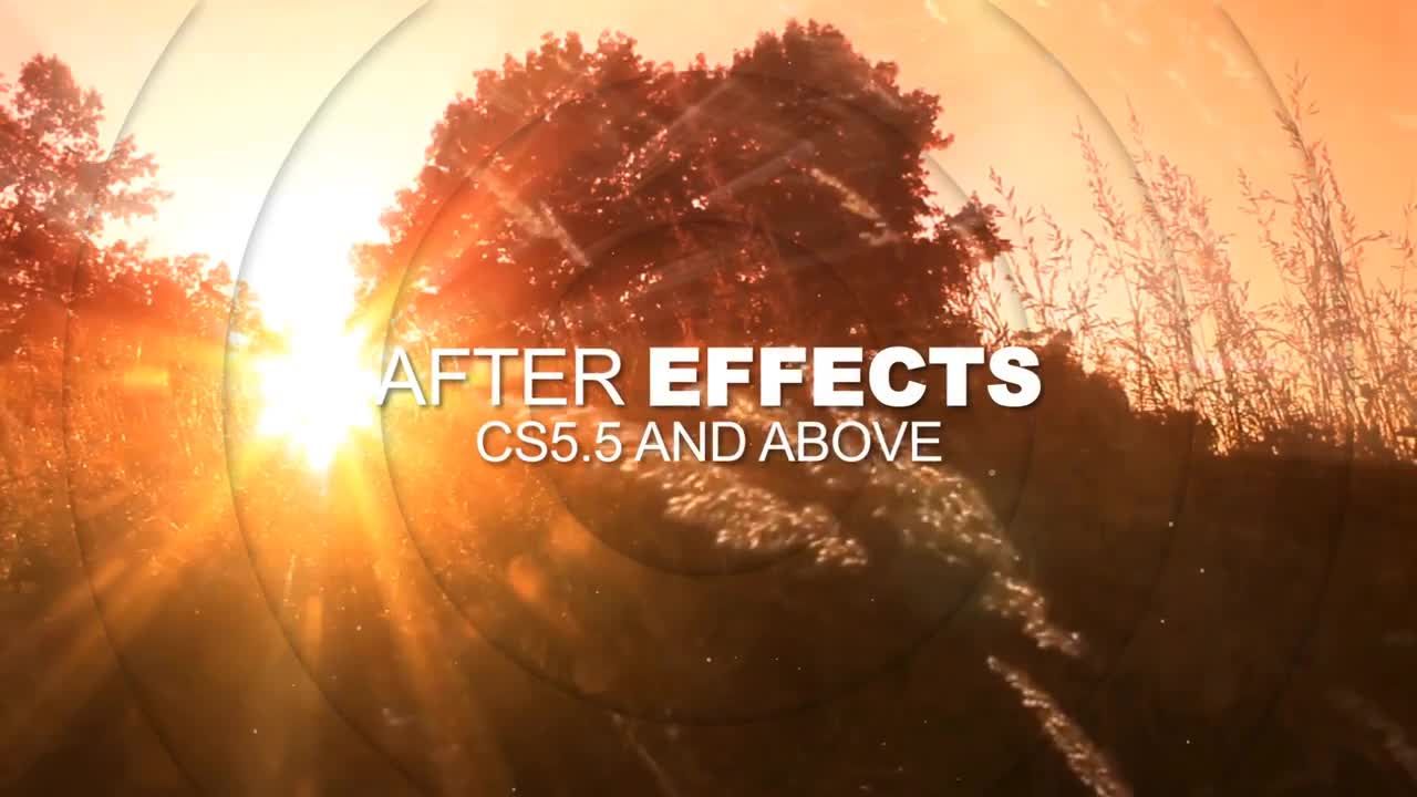 动态圆圈幻灯片素材库精选AE模板