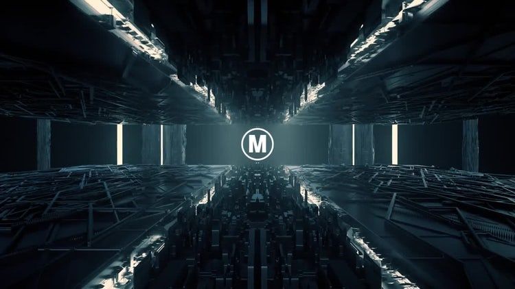 3D场景史诗标志显示ae模板