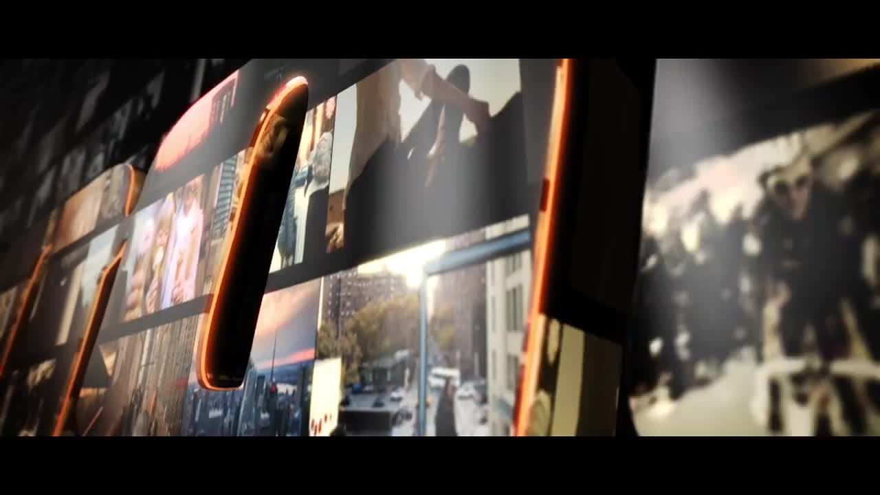 现代视频徽标介绍ae动画模板