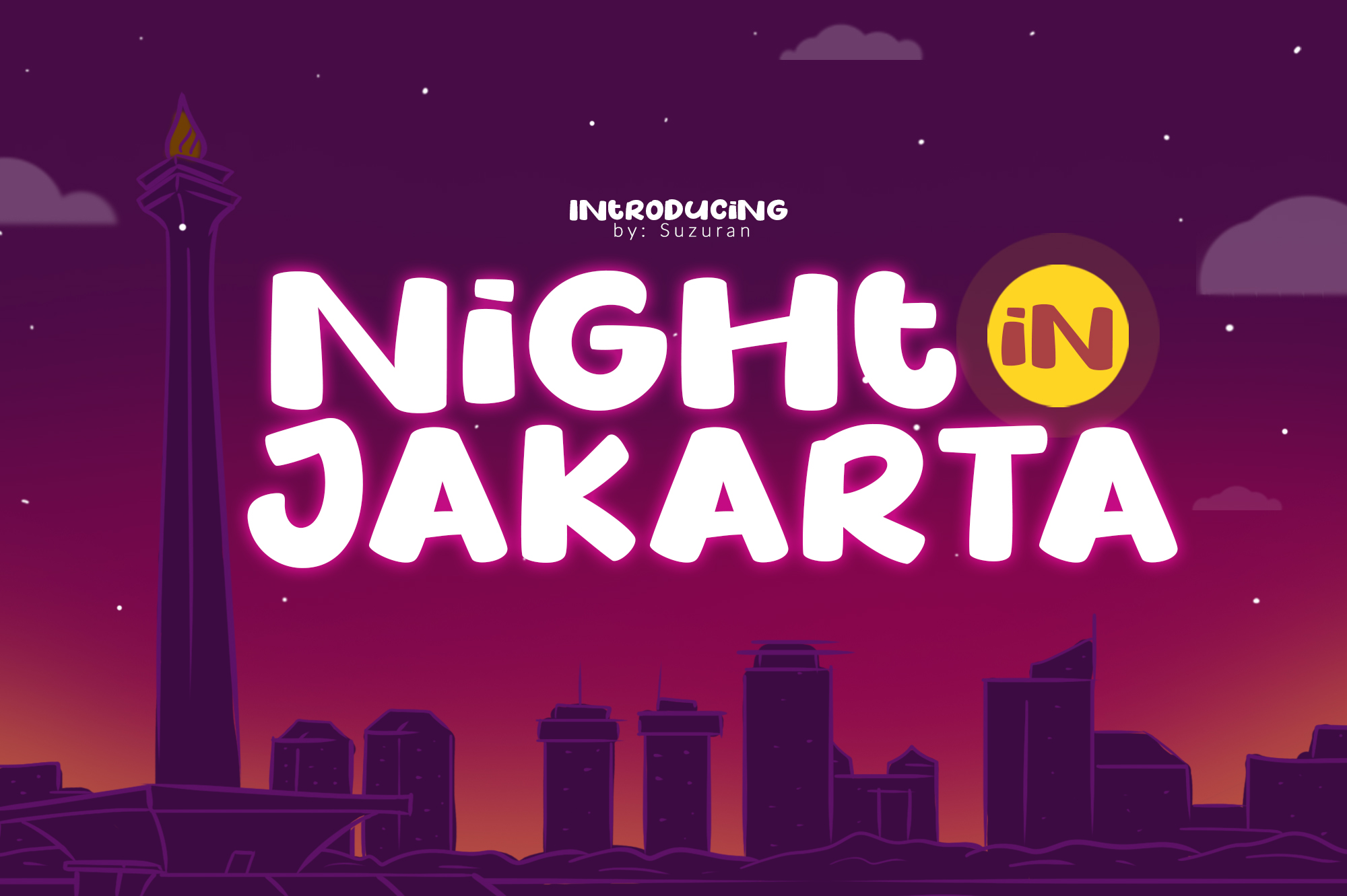 Night in JakartaOther Font插图