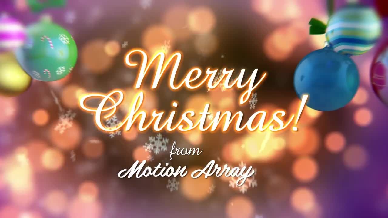 精美的设计和时尚动画的圣诞场景素材库精选AE模板