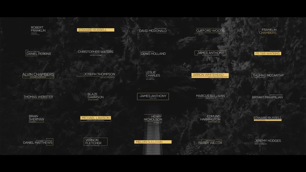 干净时尚创意的低三分之一标题素材库精选AE模板