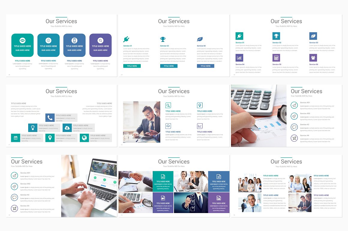 专业创意的科研PowerPoint模板下载插图(6)