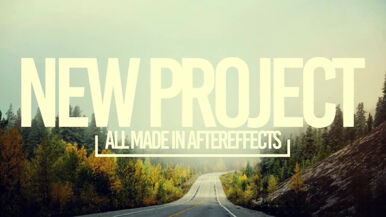 简单的图文幻灯片展示素材库精选AE模板