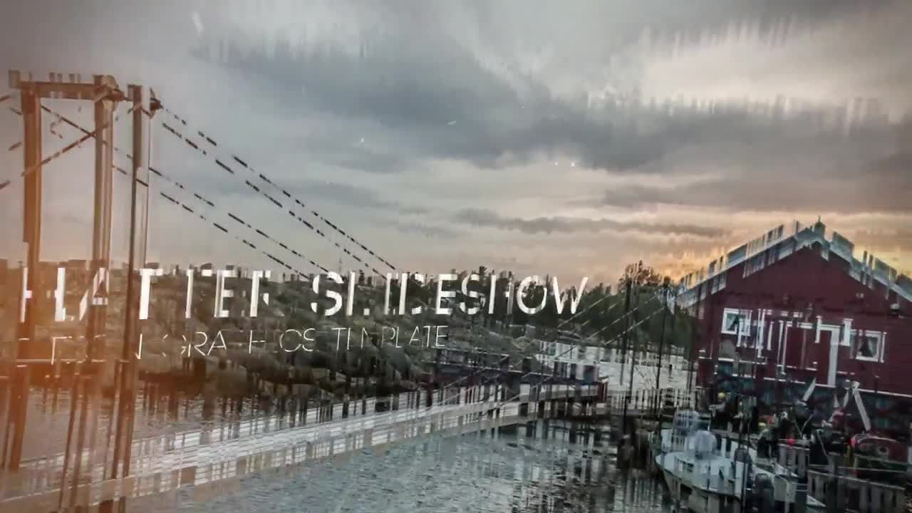 破碎幻灯片演示文稿素材库精选AE模板