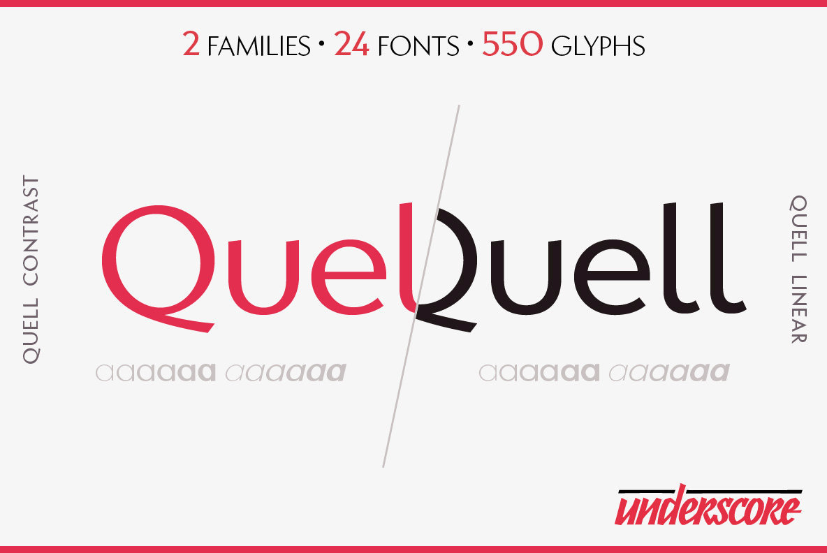 Quell Font Family素材之家精选英文字体