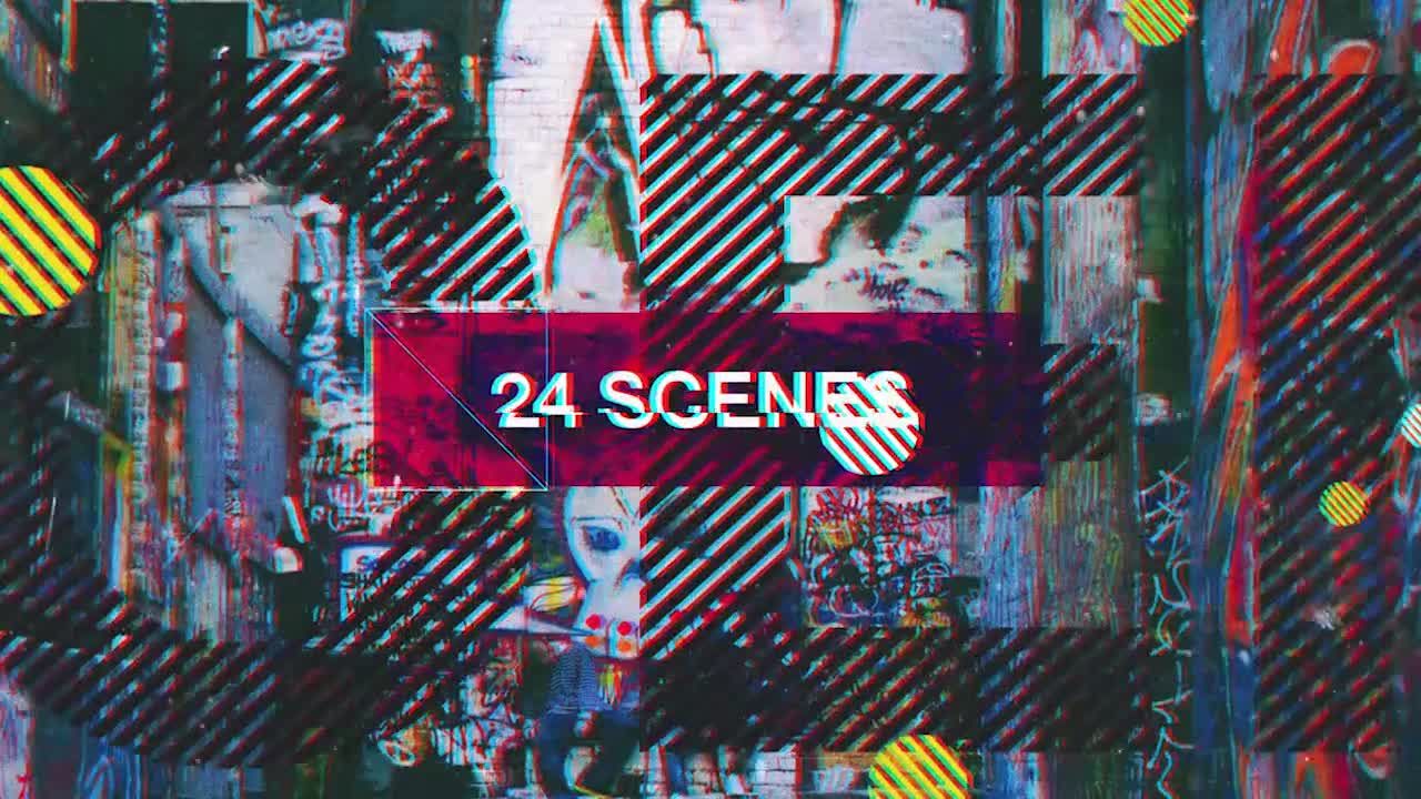 城市嘻哈主题的现代动态动画素材库精选AE模板