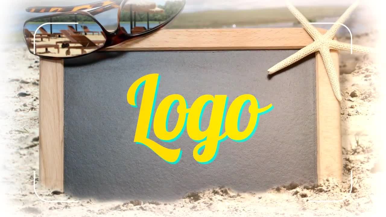 清凉夏季旅行相册展示幻灯片素材库精选AE模板