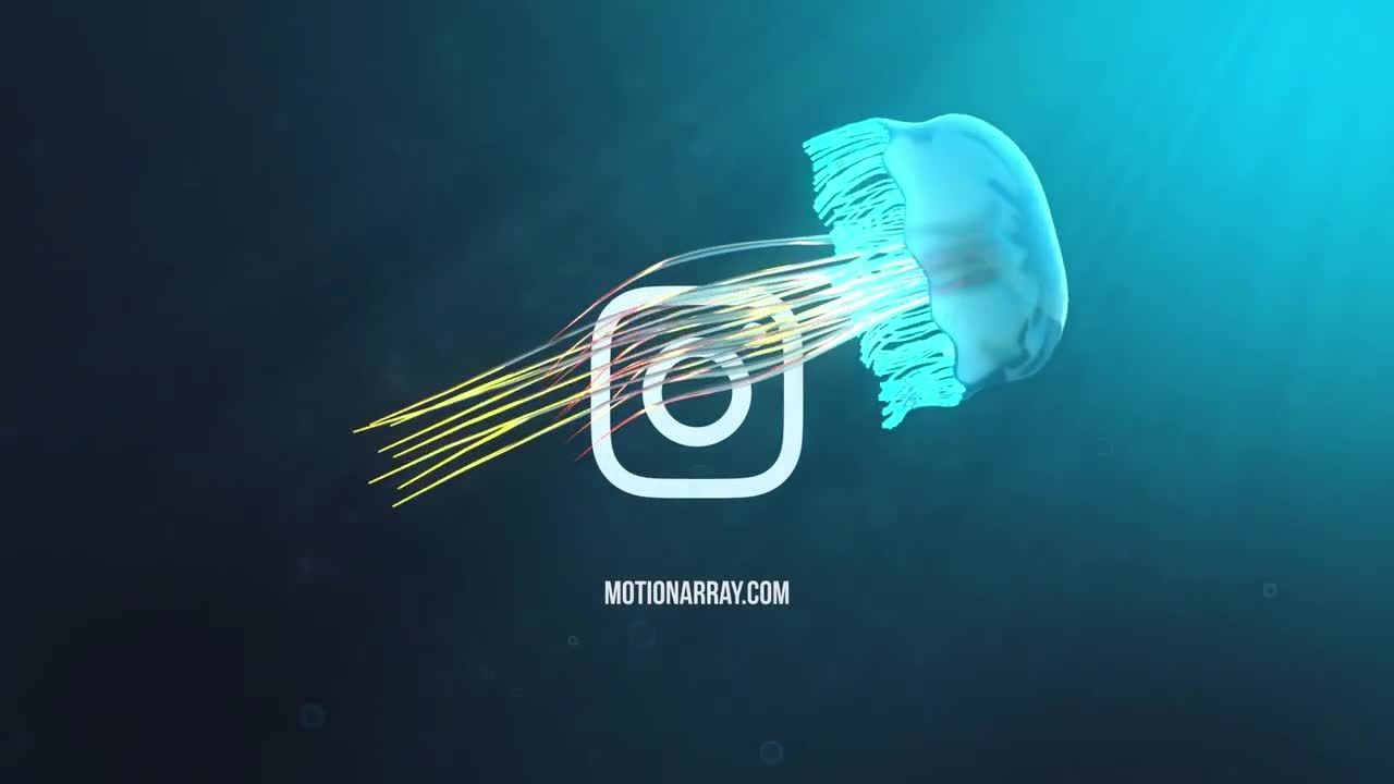 海水母徽标素材库精选AE模板