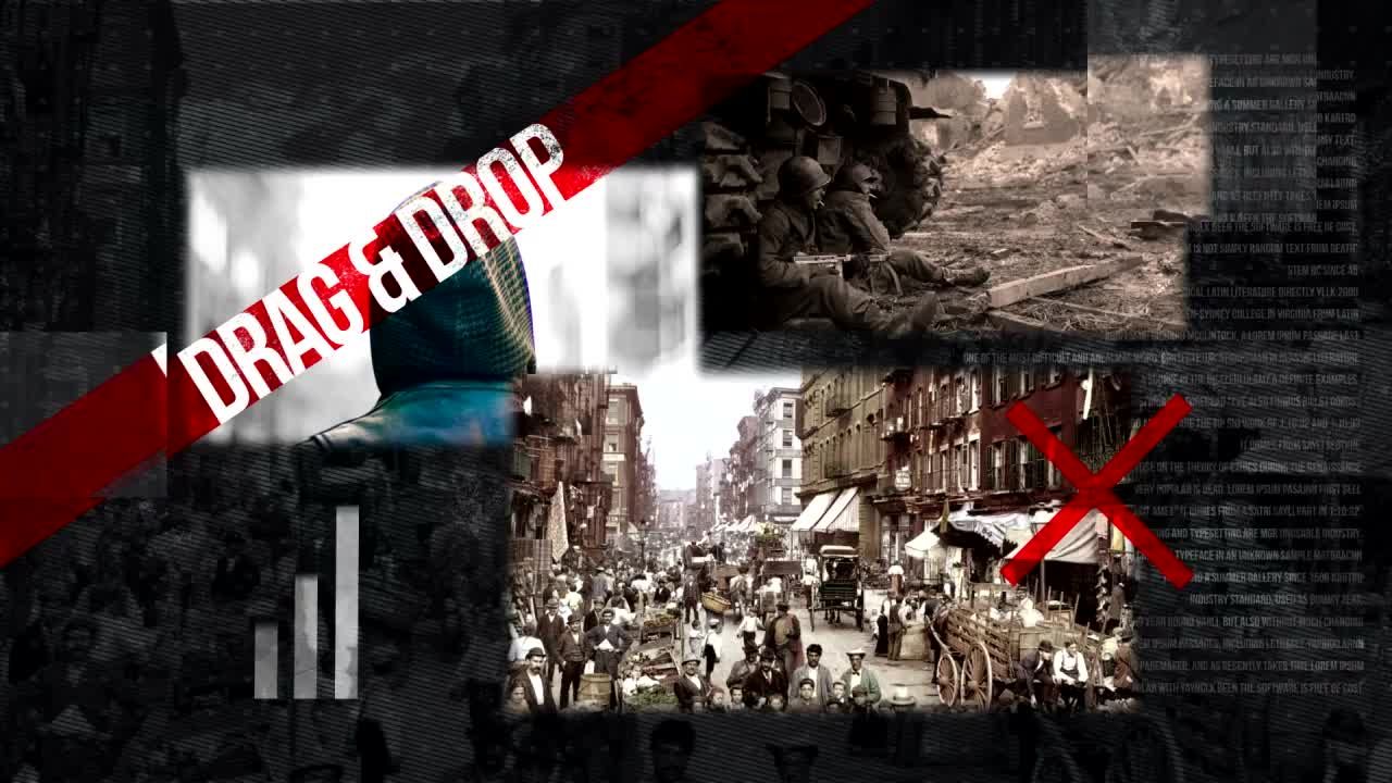 故障效果文档打开动画素材库精选AE模板