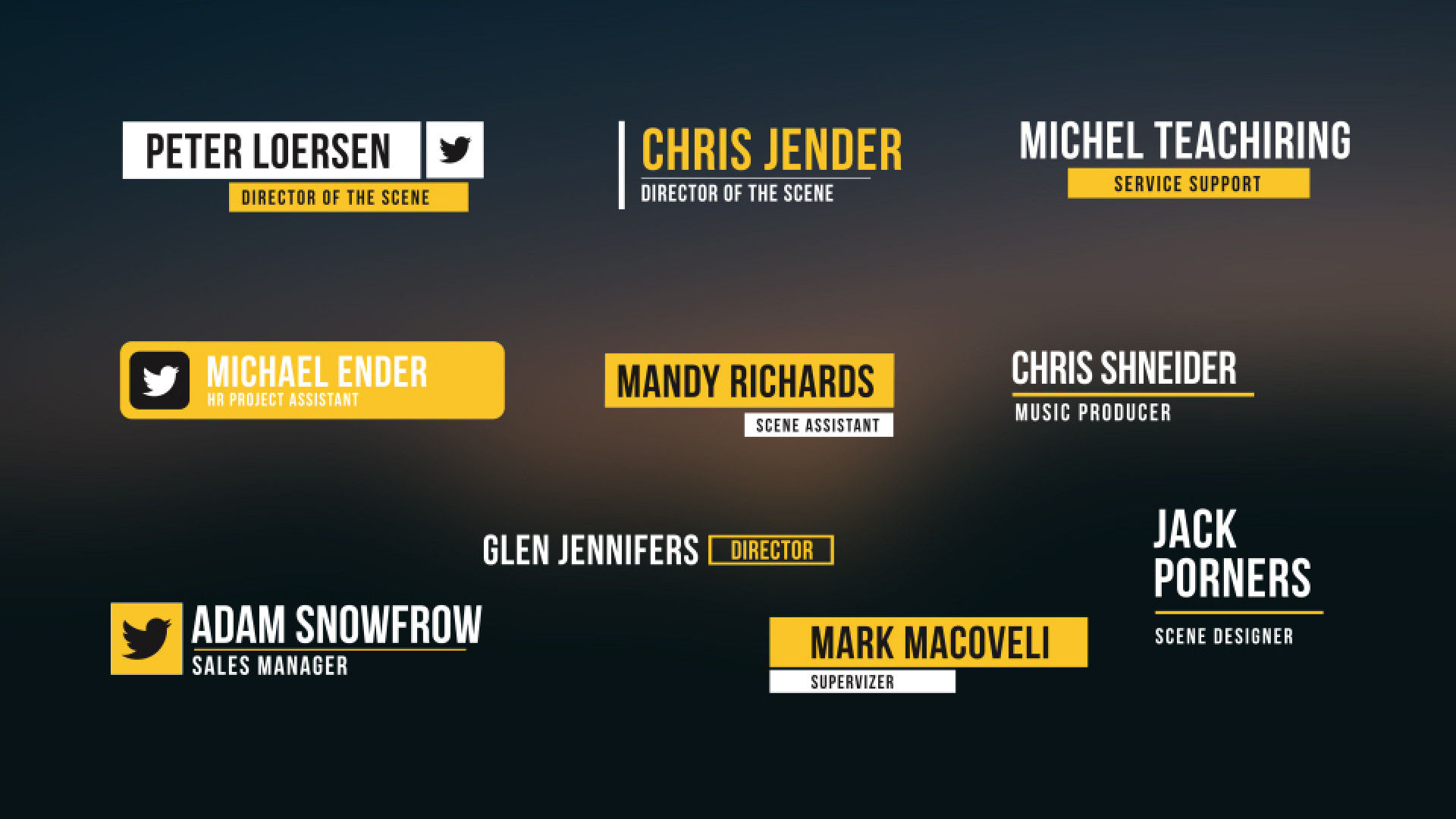 时尚整洁创意的全屏和低三分之二标题素材库精选AE模板