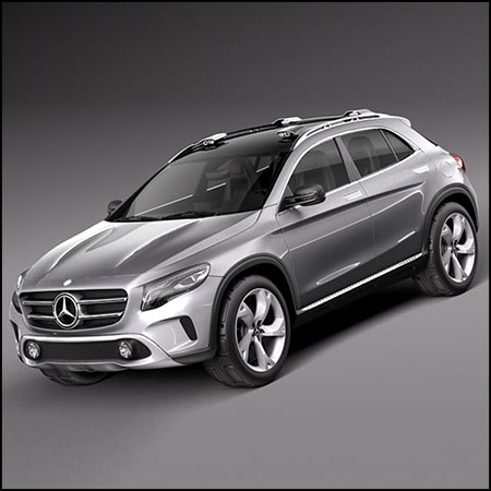 Mercedes-Benz GLA Concept 2013奔驰汽车素材之家精选3D模型
