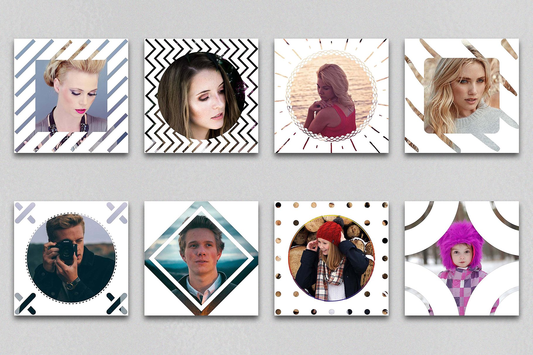 260款Instagram故事&文章贴图模板素材库精选 260 Instagram Stories & Post Bundle插图(12)