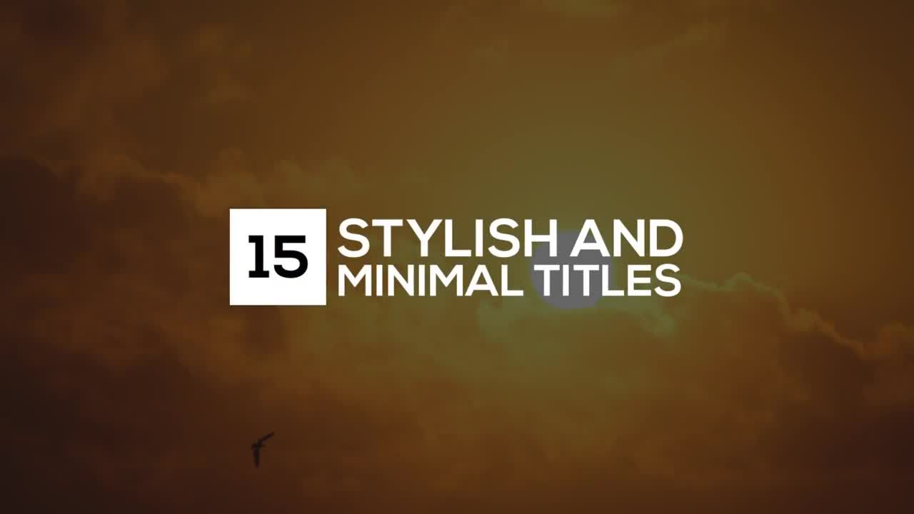 简洁标题动画素材库精选AE模板