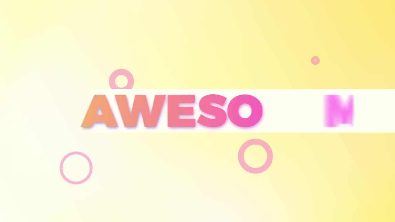 时尚乐观的开场动画素材库精选AE模板