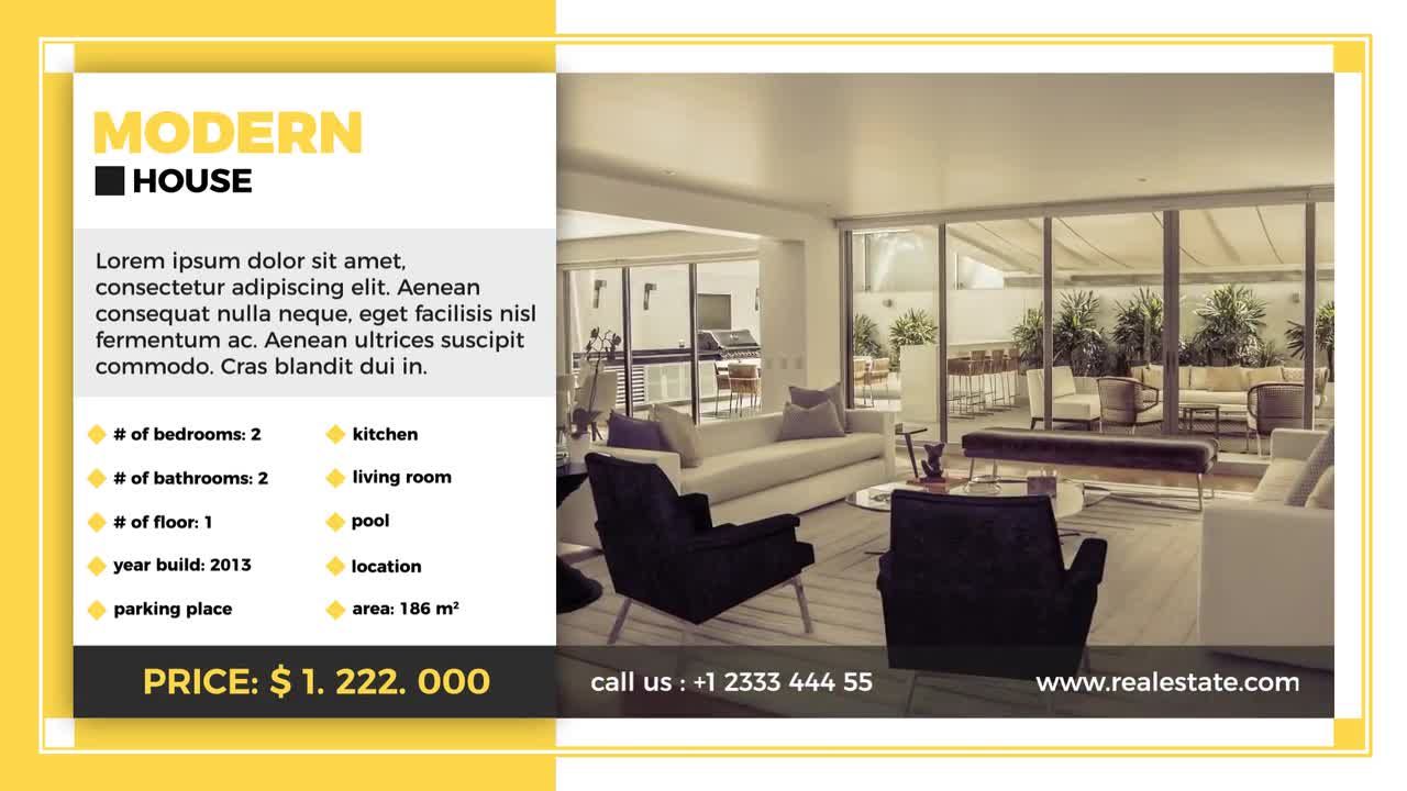 房地产促销活动动态动画素材库精选AE模板