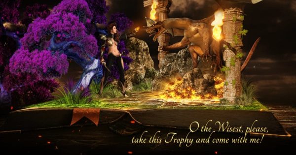 冒险幻想世界3D立体书电影开场AE视频模板 Adventure Pop Up Book