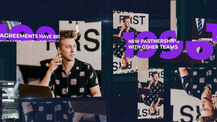 时尚未来派企业项目素材库精选pr模板